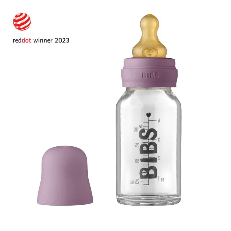BIBS Bottle - Komplet Sutteflaskesæt - Lille - 110 ml. - Mauve