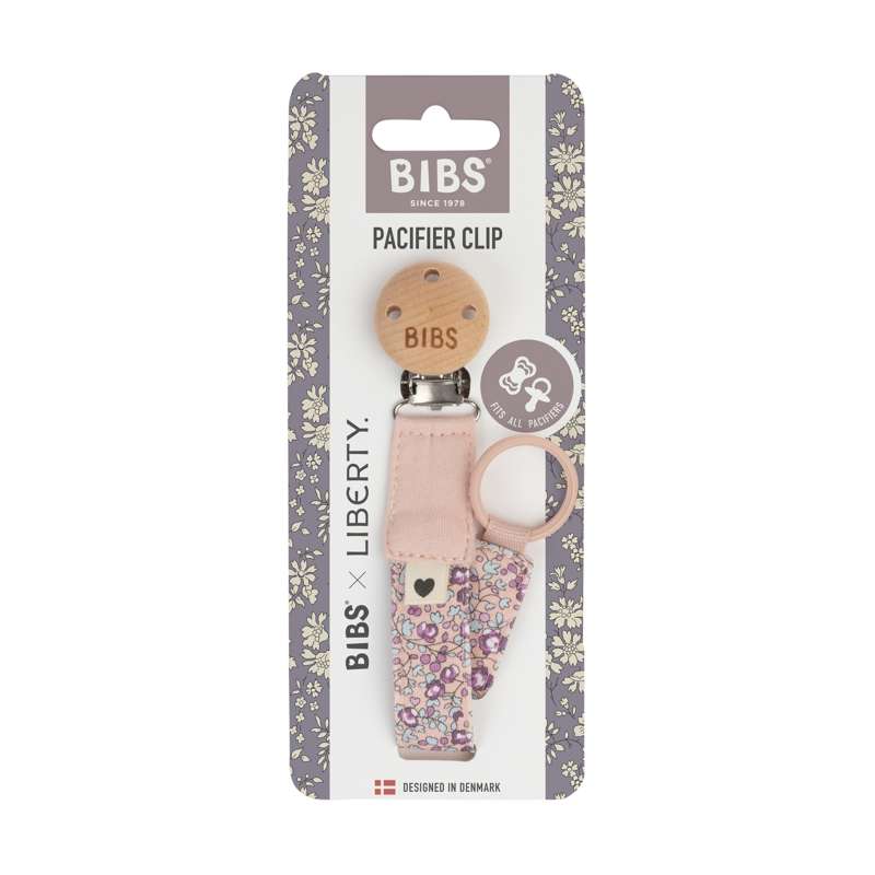 BIBS Accessories - Pacifier Clip Suttesnor - Liberty - Eloise/Blush