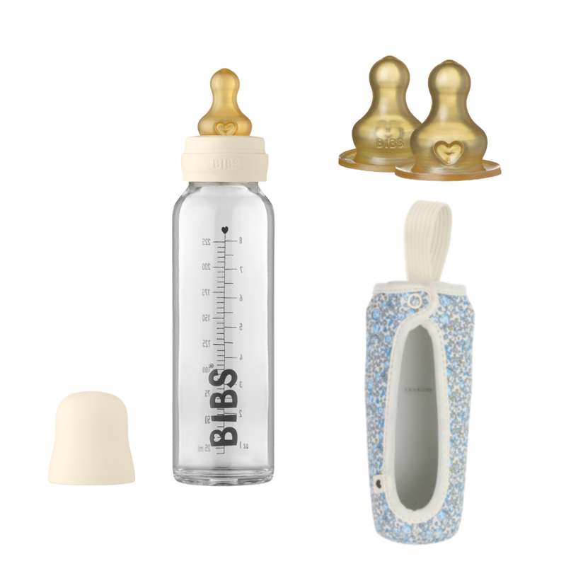 BIBS Bottle Bundle - No12 - Stor - Ivory/Eloise Blue