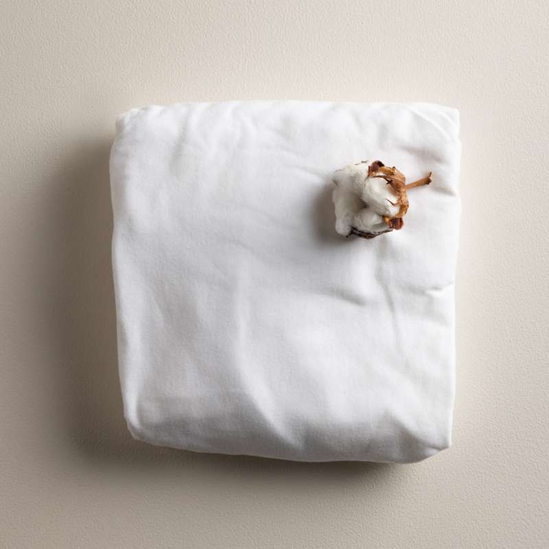 Sebra Jersey Lagen - 70x120 cm. - Baby - 2-pak - Hvid