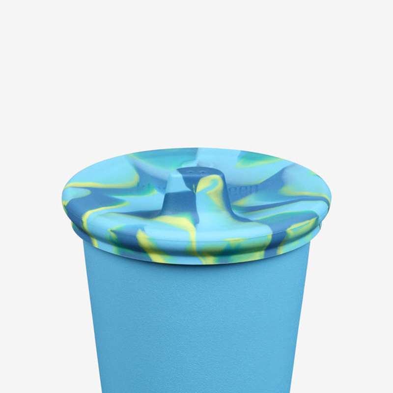 Klean Kanteen Kid Cup Sippy Låg til 296ml Cup - 2-Pak - Blue/Tie Dye