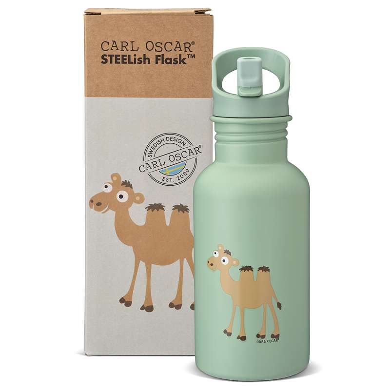 Carl Oscar Steelish Flask - Kids - 0.5L - Kamel - Mint