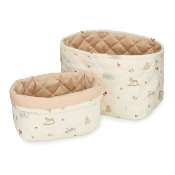 Cam Cam Copenhagen Quiltede Opbevaringskurve - 2 stk. - OCS - Vintage Toys