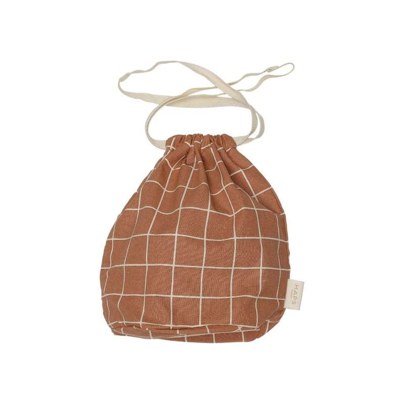 HAPS Nordic Multi Bag Stofpose - Lille - Terracotta Check