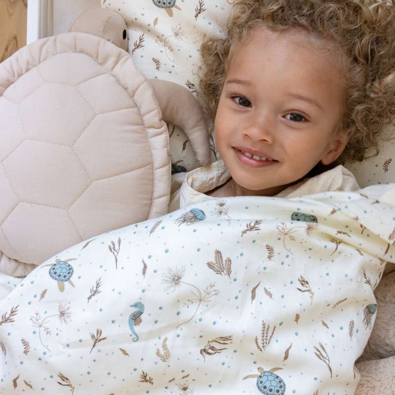 Cam Cam Copenhagen Sengetøj - Junior - GOTS - Sea Garden