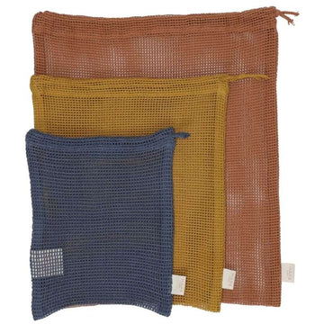 HAPS Nordic Mesh Bags Opbevaringsposer - 3-Pak - Autumn Mix