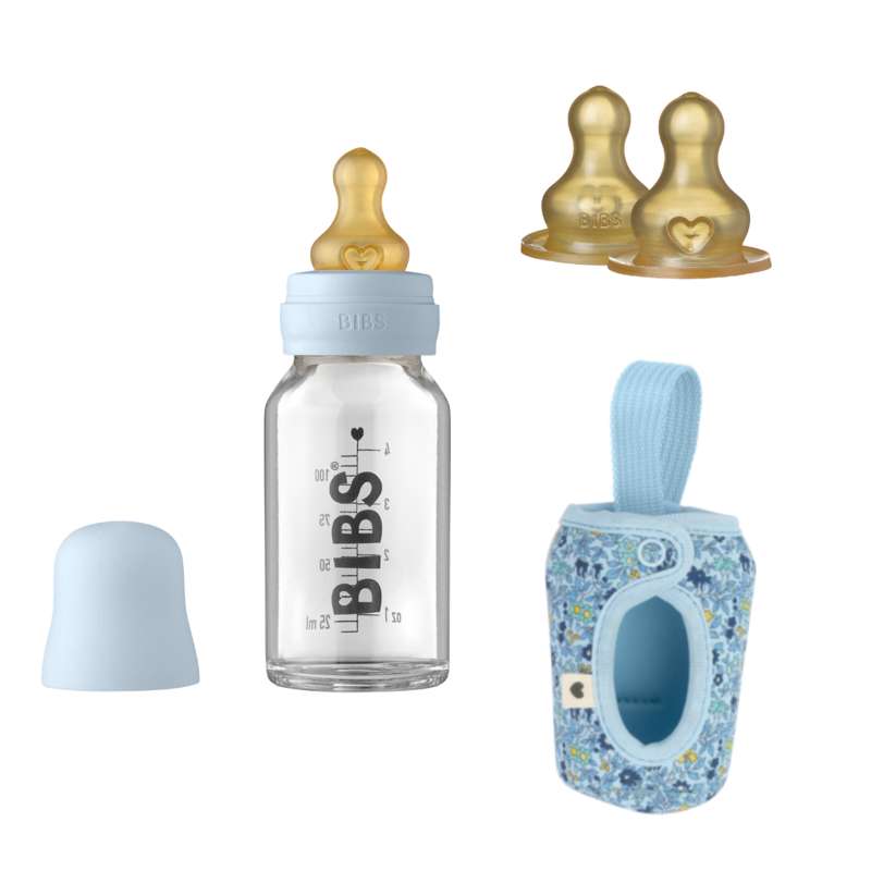 BIBS Bottle Bundle - No3 - Lille - Baby Blue/Chamomile Lawn