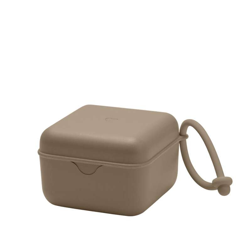 BIBS Accessories Pacifier Box - Sutteboks m. Plads til 3 Sutter - Dark Oak