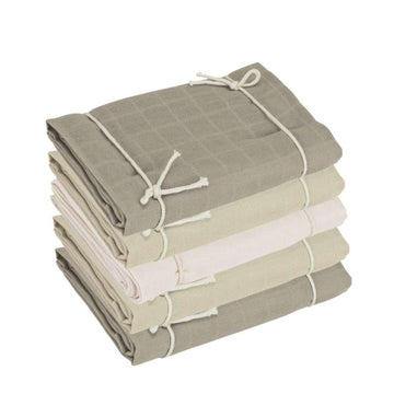 Oh'Naturel Økologiske Stofbleer - 5-pak - Earth Mix