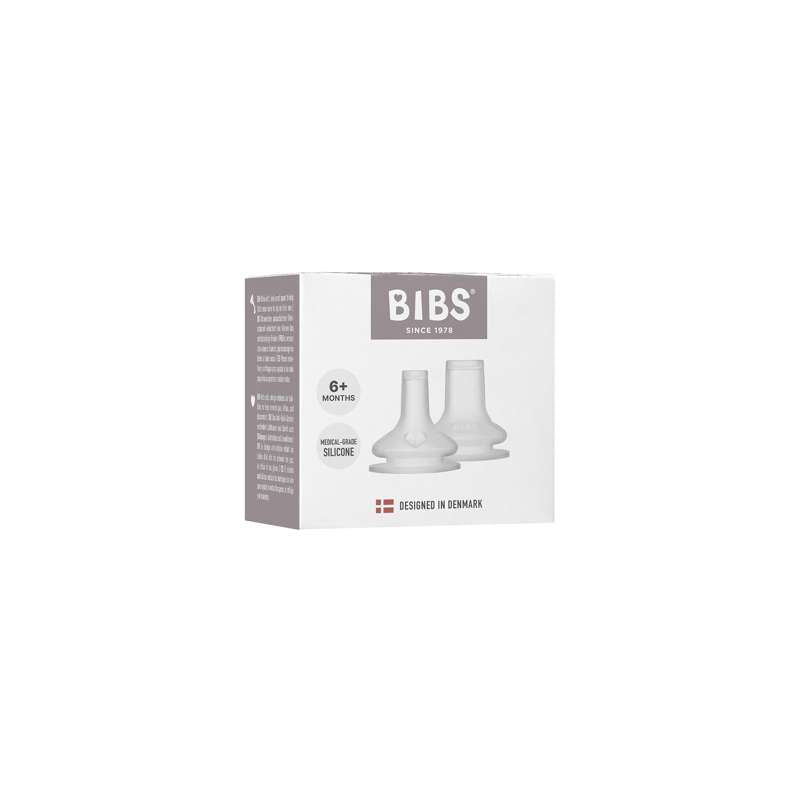 BIBS Bottle - Tilbehør - Suttehoved - Silikone/Sippy - 2-Pak