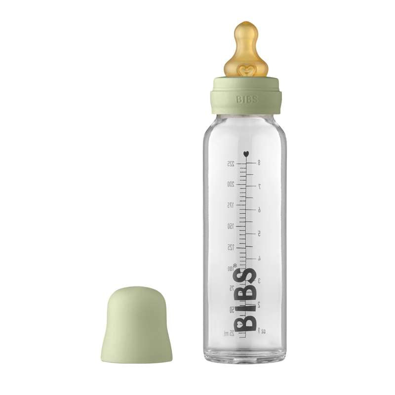 BIBS Bottle - Komplet Sutteflaskesæt - Stor - 225 ml. - Sage