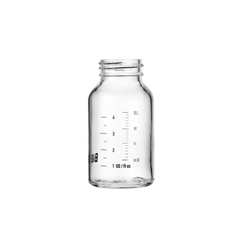 BIBS Bottle - Tilbehør - Lille Sutteflaske - Glas - 120 ml.