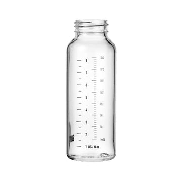 BIBS Bottle - Tilbehør - Stor Sutteflaske - Glas - 240 ml.