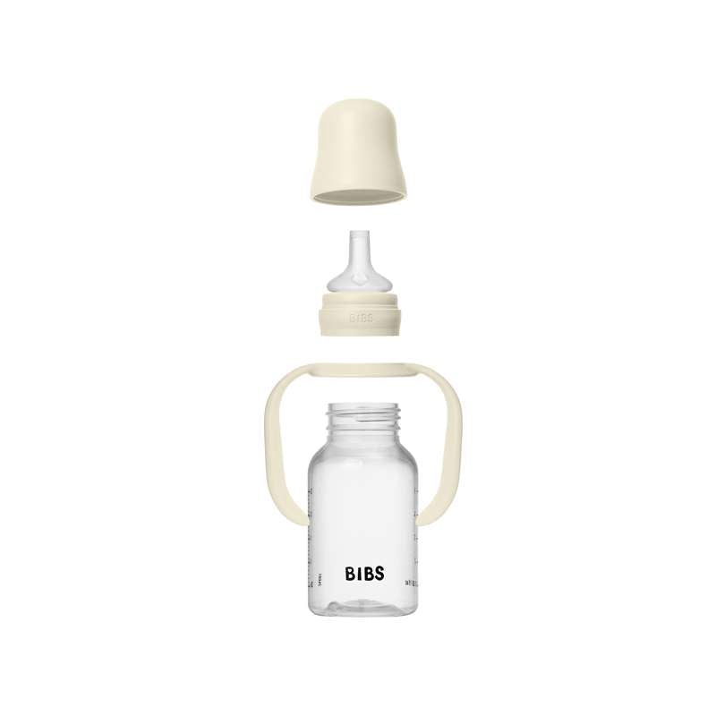 BIBS Bottle - Sutteflaskesæt - Plastik - Silikone - Sippy - 150 ml. - Ivory