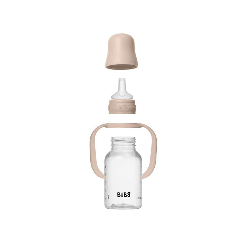 BIBS Bottle - Sutteflaskesæt - Plastik - Silikone - Sippy - 150 ml. - Blush