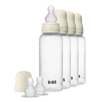 BIBS Bottle - Sutteflaskesæt - 4 stk. - Plastik - Silikone - 270ml - Ivory