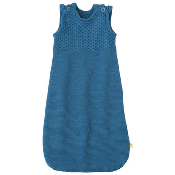 Disana Strikket Sovepose - Ærmeløs - Merinould - 75 cm. - Dove Blue