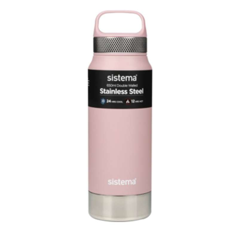 Sistema Termoflaske - Rustfrit Stål - 650ml - Dusty Pink