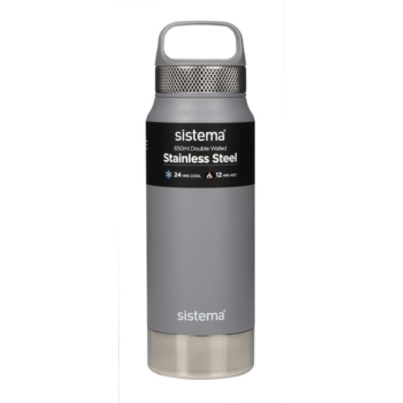 Sistema Termoflaske - Rustfrit Stål - 650ml - Grey