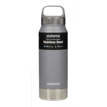 Sistema Termoflaske - Rustfrit Stål - 650ml - Grey