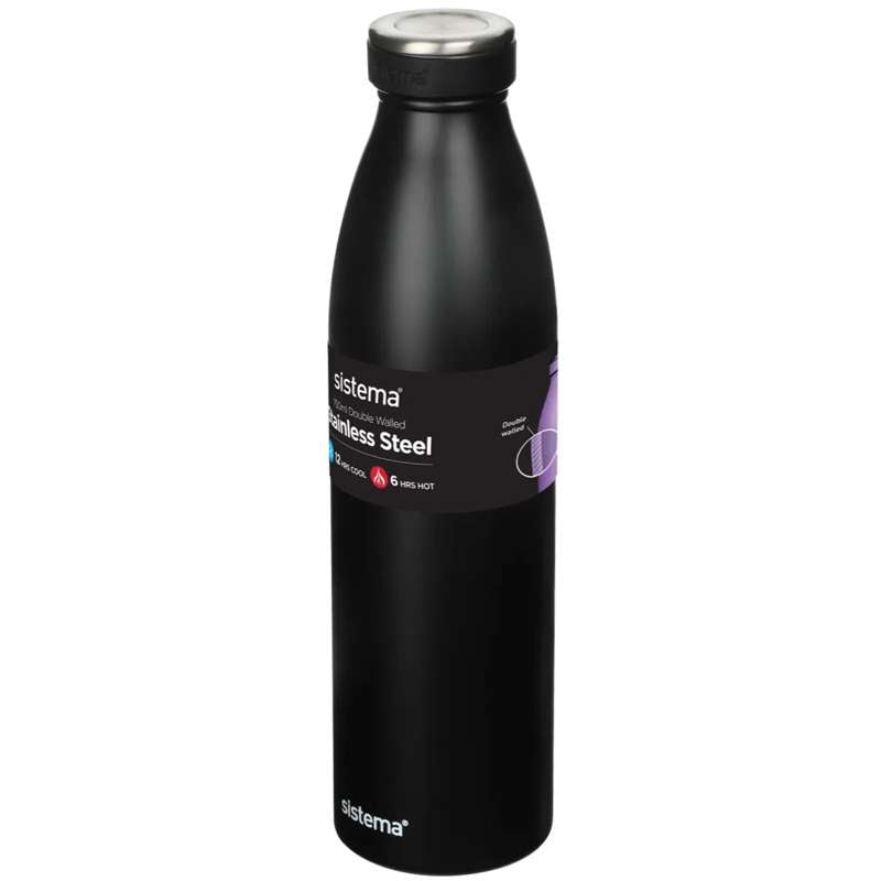 Sistema Termoflaske - Rustfrit Stål - 750ml - Black