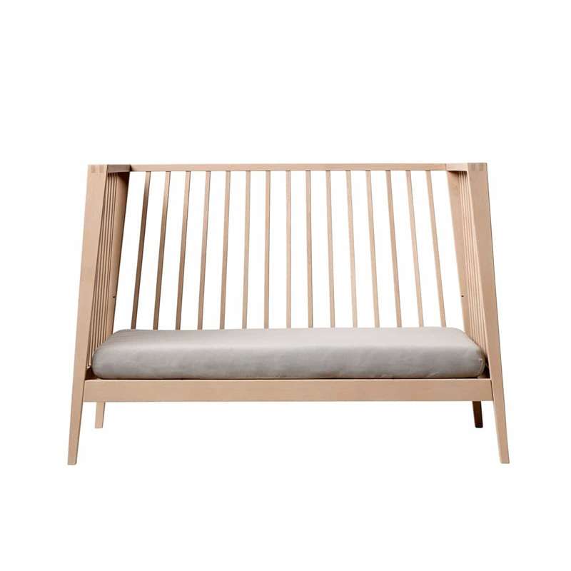 Leander Linea Babyseng 60x120 cm u. Madras - Bøg