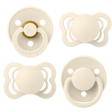 BIBS Try-It Collection - 4 Forskellige Sutter - Str. 2 - Ivory