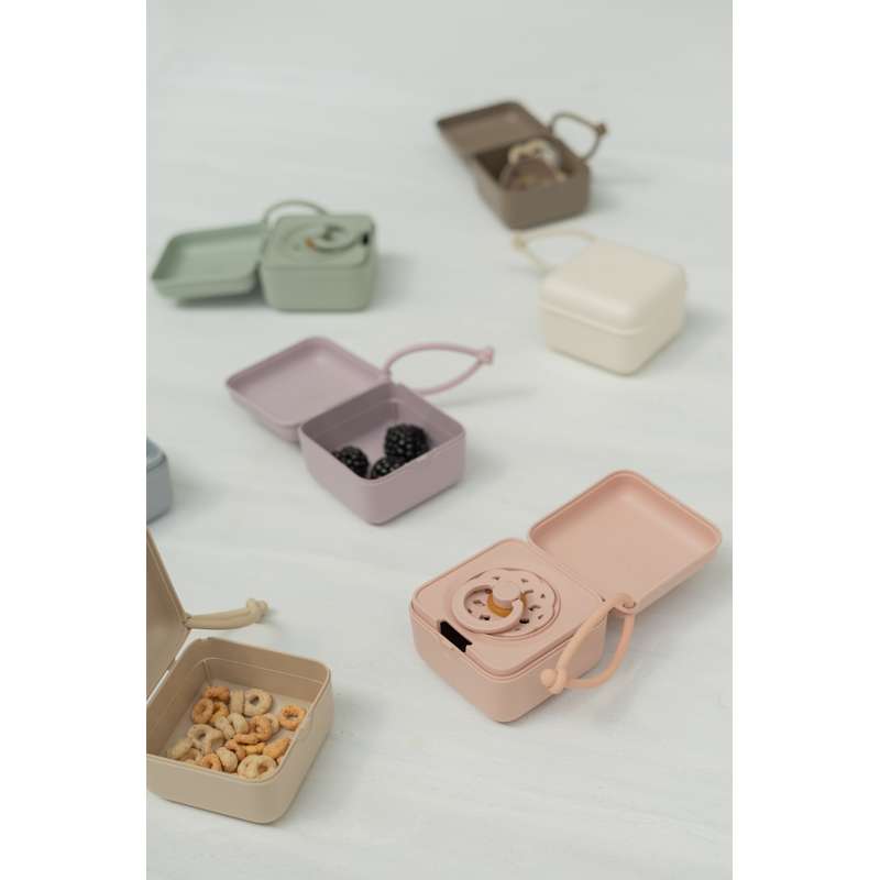 BIBS Accessories Pacifier Box - Sutteboks m. Plads til 3 Sutter - Iron