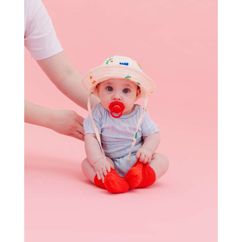 BIBS Rund Boheme Sut - Str. 2 - Naturgummi - Candy Apple