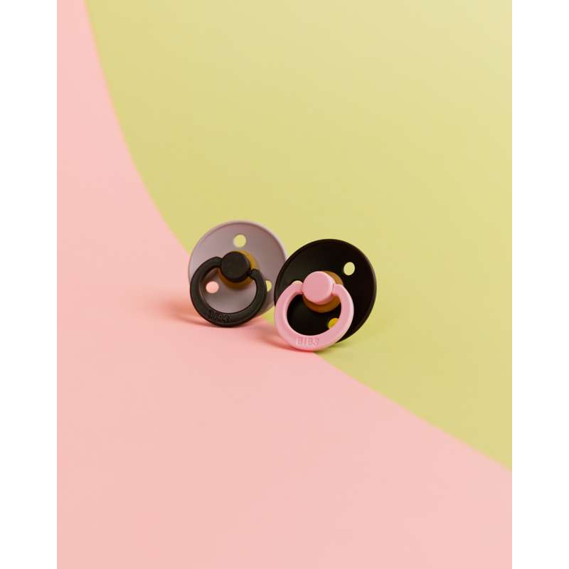 BIBS Rund Colour Sut - Str. 2 - Naturgummi - Studio - Fusion - Dusky Lilac/Plum Mix