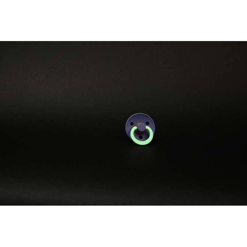 BIBS Rund Colour Sut - Str. 2 - Naturgummi - GLOW - Grape