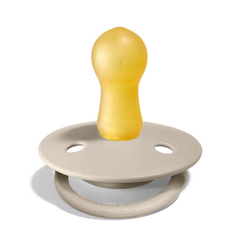 BIBS De Lux Sut - 2-Pak - Onesize - Silikone - Vanilla/Dark Oak