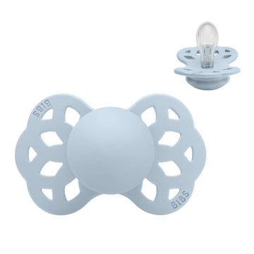 BIBS Symmetrisk Infinity Sut - Str. 1 - Silikone - Baby Blue