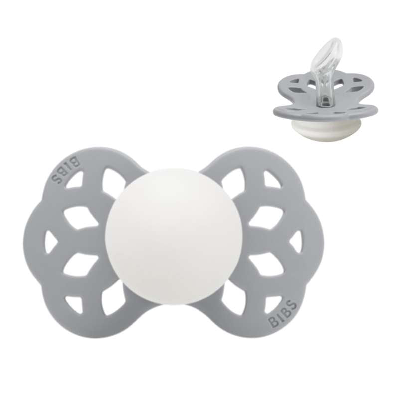 BIBS Anatomisk Infinity Sut - Str. 1 - Silikone - GLOW - Cloud