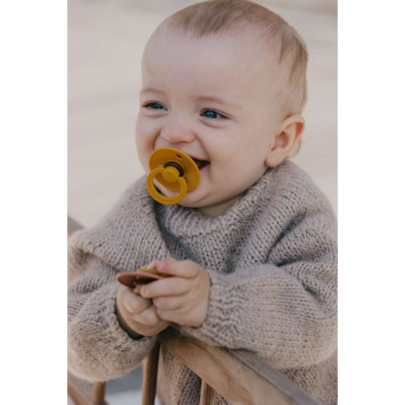 BIBS Rund Colour Sut - Sampak - 5 stk. - Str. 2 - Teddy Bear