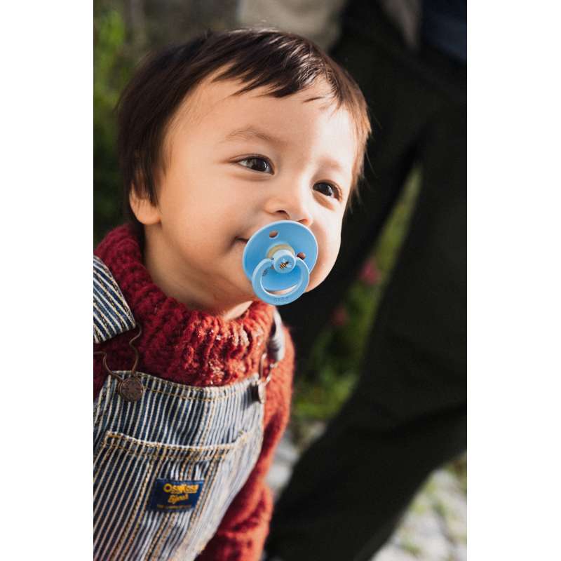 BIBS Rund Colour Sut - Str. 2 - Naturgummi - Studio - Bumblebee - Breeze