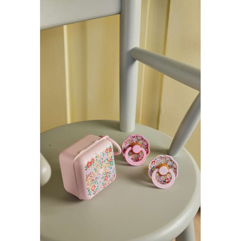 BIBS Accessories Pacifier Box - Sutteboks - Liberty - Oscar Meadow/Blossom