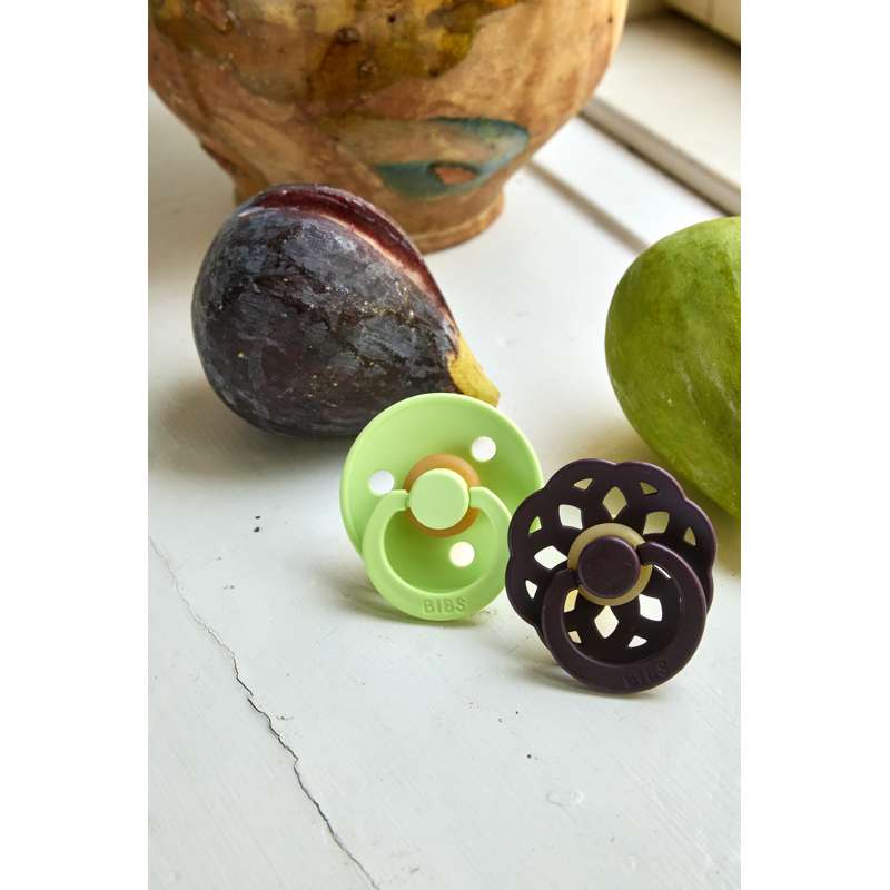 BIBS Rund Boheme Sut - Str. 2 - Naturgummi - Plum