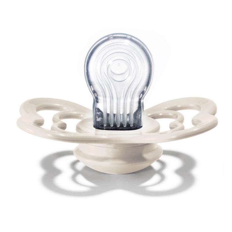 BIBS Supreme Sut - 2-Pak - Str. 1 - Silikone - Ivory/Blush