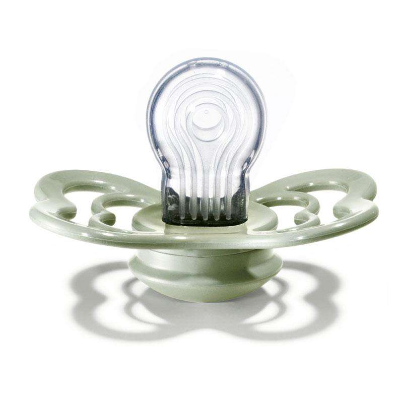 BIBS Symmetrisk Supreme Sut - 2-Pak - Str. 1 - Silikone - Sage/Hunter Green