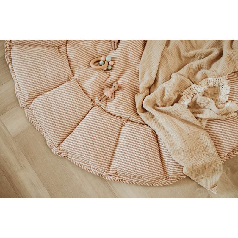 Play & Go Bloom - Babynest/Legetæppe - Stripes Brown