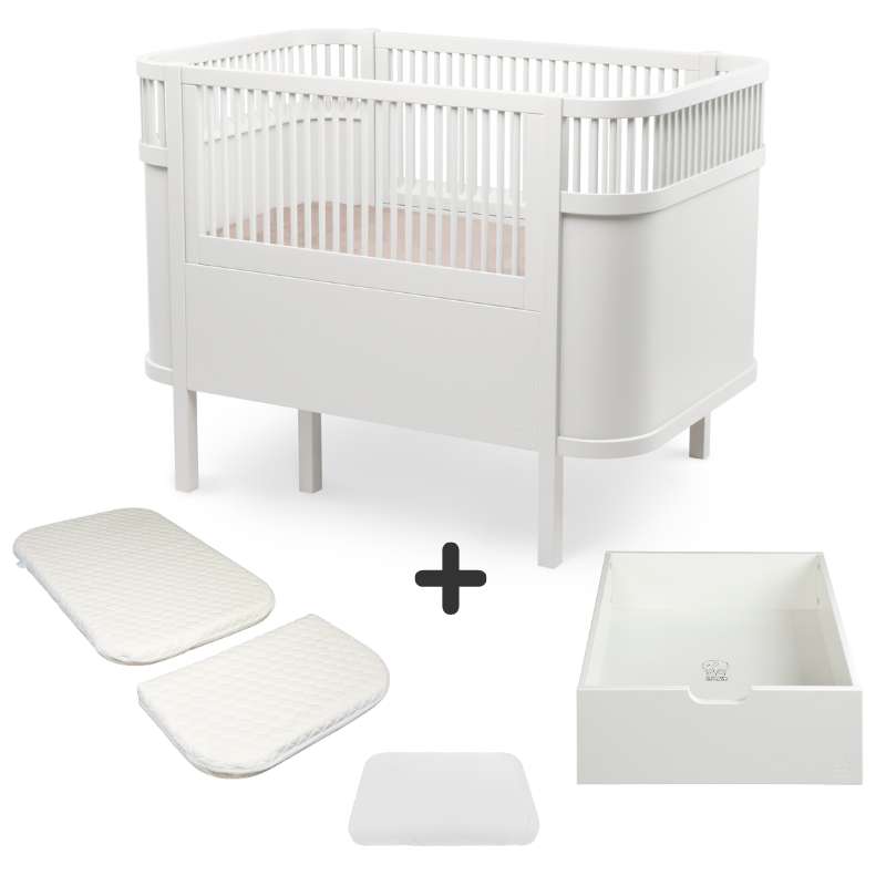 Sebra Sengen - Klassisk - m. Kid'oh Madras - Classic White - Bundle 3