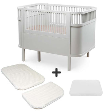 Sebra Sengen - Klassisk - m. Kid'oh Madras - Stone Grey - Bundle 1
