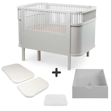 Sebra Sengen - Klassisk - m. Kid'oh Madras - Stone Grey - Bundle 3