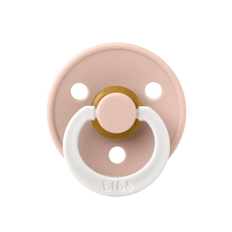 BIBS Rund Colour Sut - Str. 2 - Naturgummi - GLOW - Blush