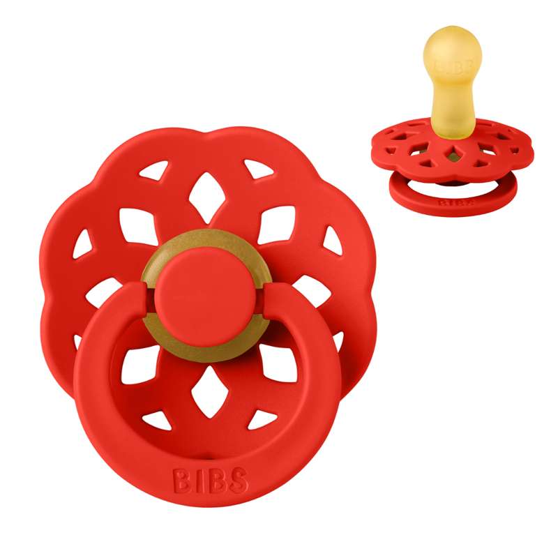 BIBS Rund Boheme Sut - Str. 2 - Naturgummi - Candy Apple