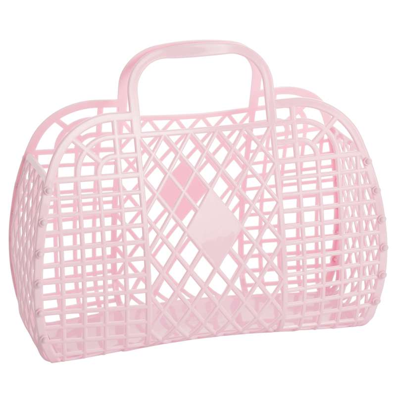 Sun Jellies Sun Jellies Retro Basket Strandtaske - Large - Pink