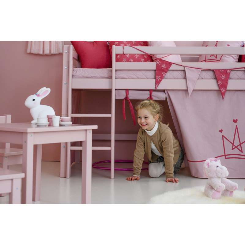 Hoppekids Forhæng til Seng - PRINCESS - Flere Størrelser