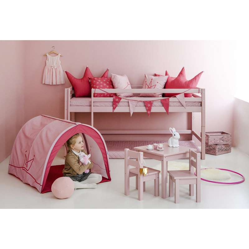 Hoppekids Quiltet Betræk til Madras - 9 cm. - Flere Størrelser - Pale Rose