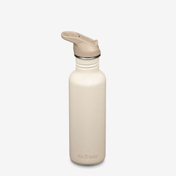 Klean Kanteen Classic Drikkedunk - Flip/Seal SportCap - 800ml - White Cap Gray
